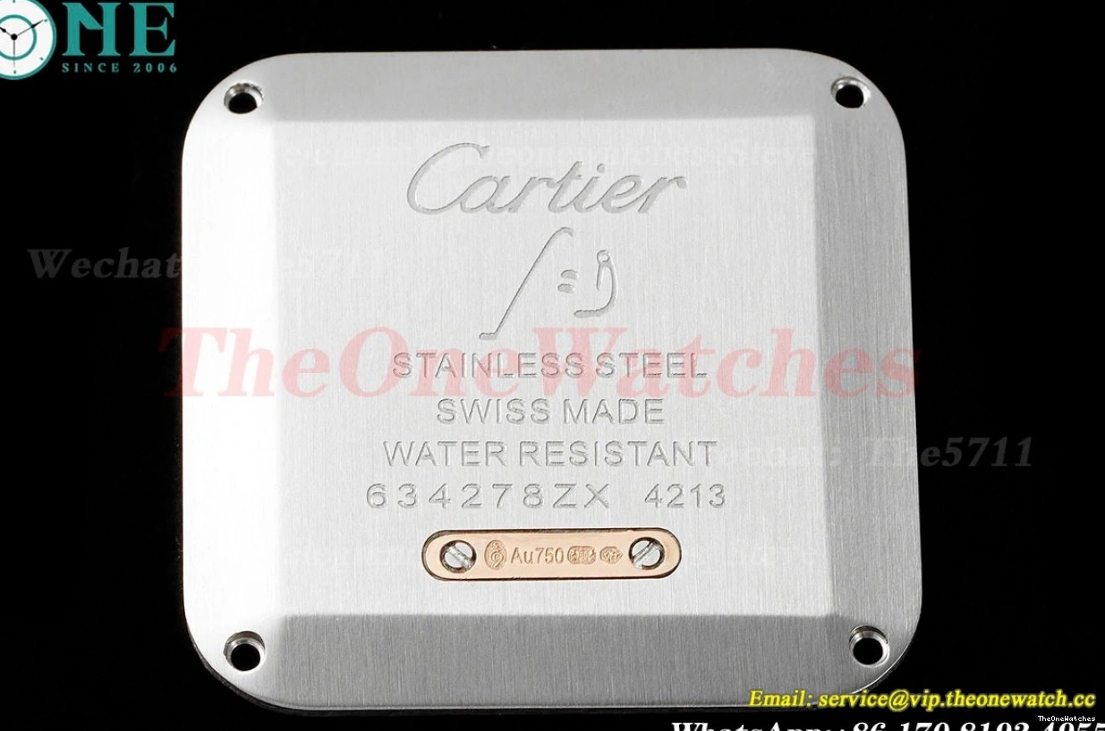 Dumont LE AF Dial Blk Silver RG Quartz Santos 1220